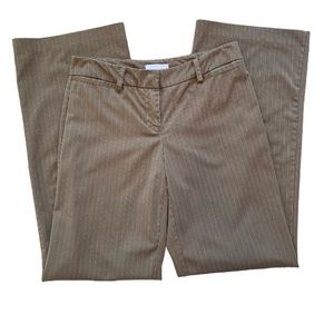 ✨ New York & Co Trousers |Khaki/Brown with Pinstripes